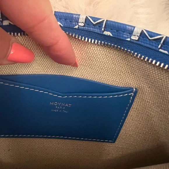 Moynat Paris M Nomad Pouch in Blue - Picture 7 of 12